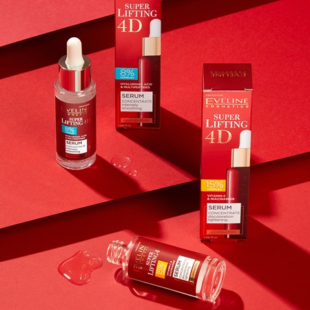 Eveline Cosmetics Super Lifting 4D 8% complex verfeinerndes Serum