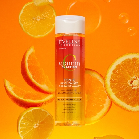 Eveline Cosmetics Vitamin C 3x Action λαμπρυντικό τονωτικό