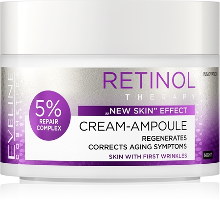 Eveline Cosmetics Cream-Ampoule Retinol noční regenerační krém proti prvním známkám stárnutí pleti
