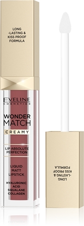 Eveline Cosmetics Wonder Match dlouhotrvající matná tekutá rtěnka s kyselinou hyaluronovou