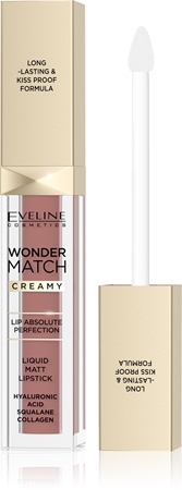 Eveline Cosmetics Wonder Match dlouhotrvající matná tekutá rtěnka s kyselinou hyaluronovou