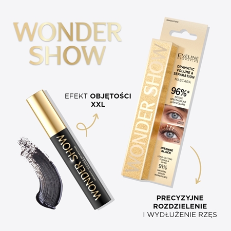 Eveline Cosmetics Wonder Show Mascara tusz pogrubiający