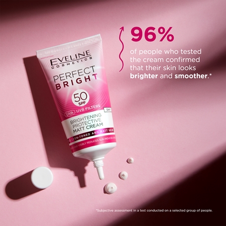 Eveline Cosmetics Perfect Bright SPF 50 προστατευτική ματ κρέμα προσώπου SPF 50