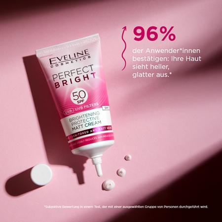 Eveline Cosmetics Perfect Bright SPF 50 schützende, mattierende Gesichtscreme SPF 50