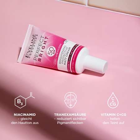 Eveline Cosmetics Perfect Bright SPF 50 schützende, mattierende Gesichtscreme SPF 50