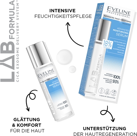 Eveline Cosmetics LAB Formula 18% Solution hydratisierendes Serum