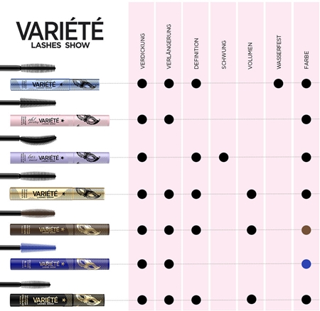 Eveline Cosmetics Veriété Lashes Show Volumen-Mascara
