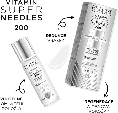 Eveline Cosmetics Vitamin Super Needles 200 activateur pour une régénération cellulaire