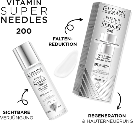 Eveline Cosmetics Vitamin Super Needles 200 Activator für die Erneuerung der Hautzellen