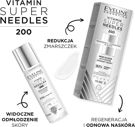 Eveline Cosmetics Vitamin Super Needles 200 aktywator do regeneracji komórek skóry