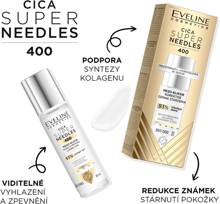 Eveline Cosmetics Cica Super Needles 400 korektor vrások