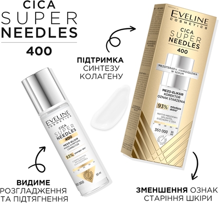 Eveline Cosmetics Cica Super Needles 400 korektor vrások