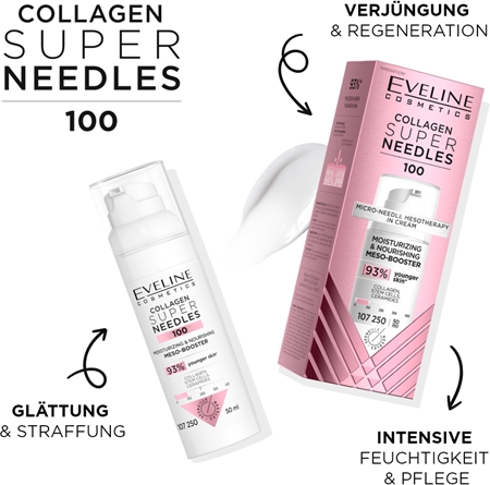 Eveline Cosmetics Collagen Super Needles 100 Feuchtigkeitsspendendes Serum mit ernährender Wirkung