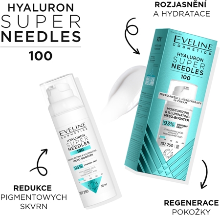 Eveline Cosmetics Hyaluron Super Needles 100 Fugtende serum