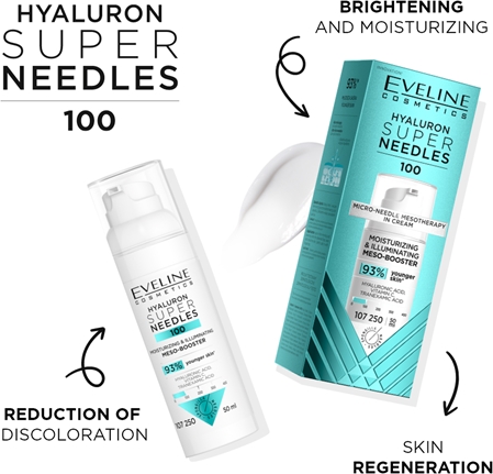 Eveline Cosmetics Hyaluron Super Needles 100 Fugtende serum