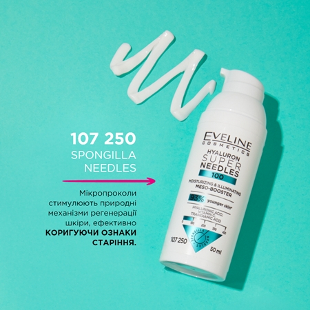 Eveline Cosmetics Hyaluron Super Needles 100 Fugtende serum