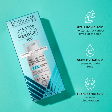 Eveline Cosmetics Hyaluron Super Needles 100 Fugtende serum