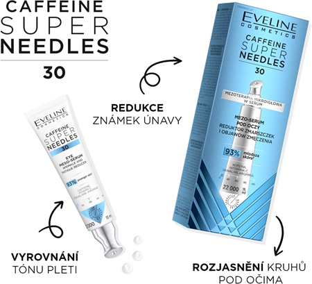 Eveline Cosmetics Caffeine Super Needles 30 sérum contour des yeux anti-rides