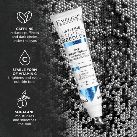 Eveline Cosmetics Caffeine Super Needles 30 Serum für den Augenbereich gegen Falten