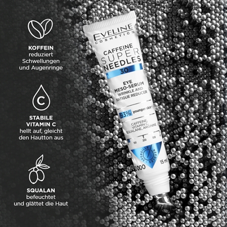 Eveline Cosmetics Caffeine Super Needles 30 Serum für den Augenbereich gegen Falten