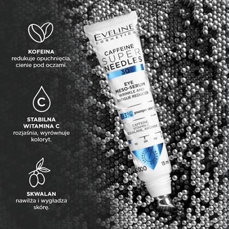 Eveline Cosmetics Caffeine Super Needles 30 serum do okolic oczu przeciw zmarszczkom