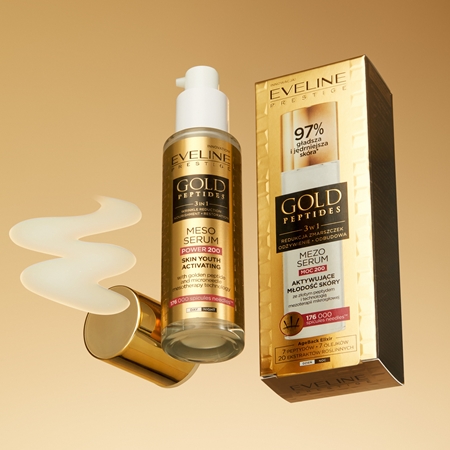 Eveline Cosmetics Gold Peptides 3 in 1 aktivierendes Serum für jugendliches Aussehen