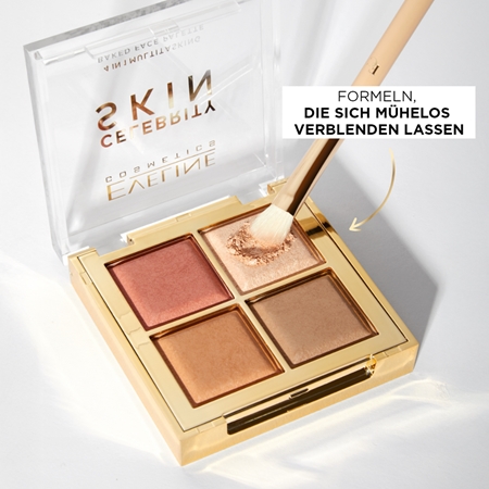 Eveline Cosmetics Celebrity Skin Konturier-Palette für die Wangen 4 in 1