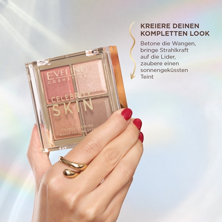 Eveline Cosmetics Celebrity Skin Konturier-Palette für die Wangen 4 in 1