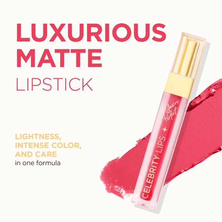 Eveline Cosmetics Celebrity Lips lang anhaltender, matter, flüssiger Lippenstift
