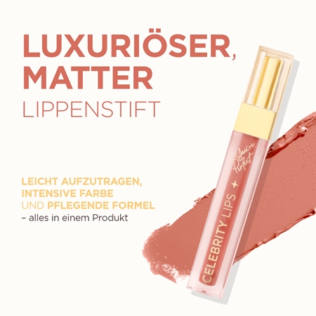 Eveline Cosmetics Celebrity Lips lang anhaltender, matter, flüssiger Lippenstift
