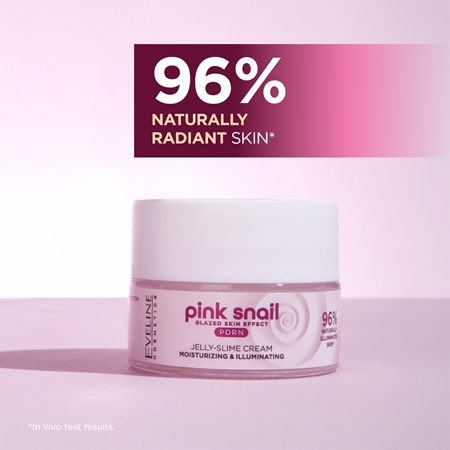 Eveline Cosmetics Pink Snail Glazed Skin Effect κρέμα φωτεινότητας