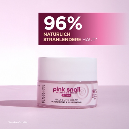 Eveline Cosmetics Pink Snail Glazed Skin Effect aufhellende Crem