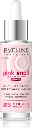 Eveline Cosmetics Pink Snail Glazed Skin Effect aufhellendes Serum für das Gesicht