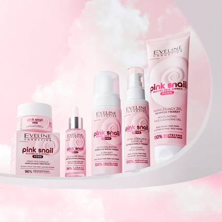 Eveline Cosmetics Pink Snail Glazed Skin Effect aufhellendes Serum für das Gesicht