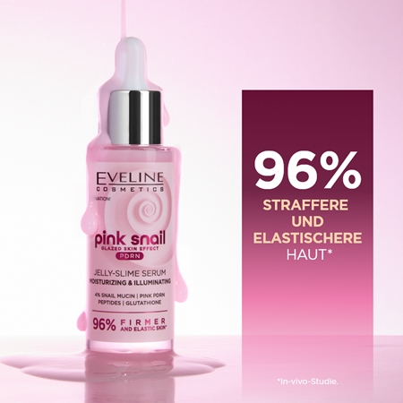 Eveline Cosmetics Pink Snail Glazed Skin Effect aufhellendes Serum für das Gesicht