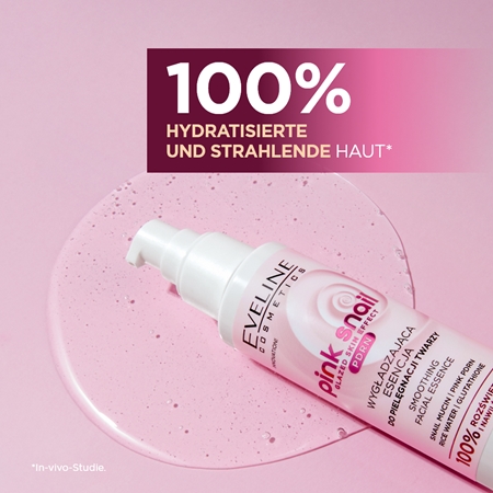Eveline Cosmetics Pink Snail Glazed Skin Effect Essenz mit glättender Wirkung