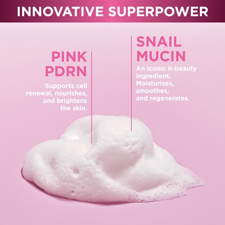 Eveline Cosmetics Pink Snail Glazed Skin Effect απαλός καθαριστικός αφρός για το πρόσωπο