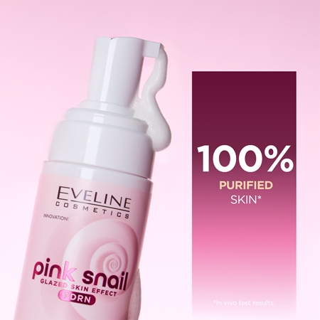 Eveline Cosmetics Pink Snail Glazed Skin Effect απαλός καθαριστικός αφρός για το πρόσωπο