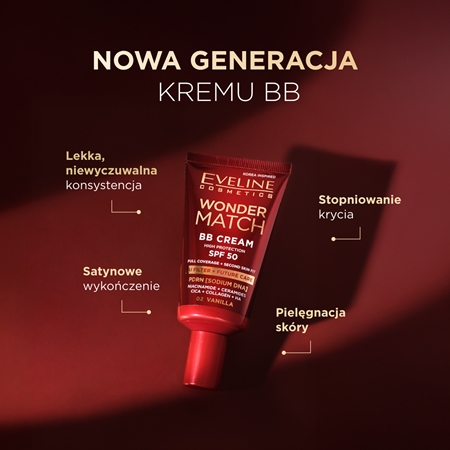 Eveline Cosmetics Wonder Match BB Cream krem BB