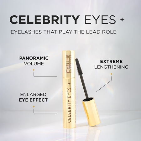 Eveline Cosmetics Celebrity Eyes Wimperntusche für extra Länge