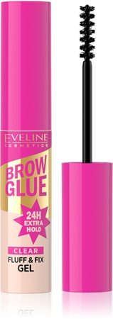 Eveline Cosmetics Brow Glue Fluff & Fix Gel ilgai išliekanti antakių želė