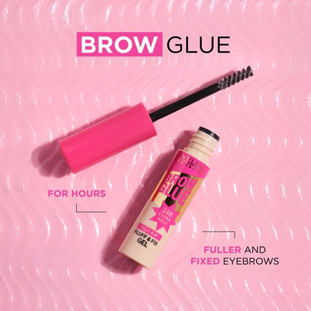 Eveline Cosmetics Brow Glue Fluff & Fix Gel ilgai išliekanti antakių želė