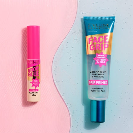 Eveline Cosmetics Brow Glue Fluff & Fix Gel ilgai išliekanti antakių želė