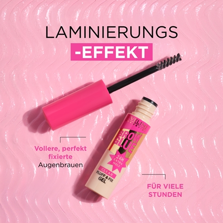 Eveline Cosmetics Brow Glue Fluff & Fix Gel Langanhaltendes Augenbrauen-Gel