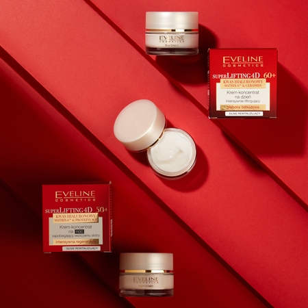 Eveline Cosmetics Super Lifting 4D Day Cream dieninis stangrinamasis kremas nuo raukšlių 60+