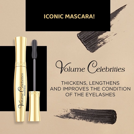 Eveline Cosmetics Volume Celebrities Mascara für Volumen