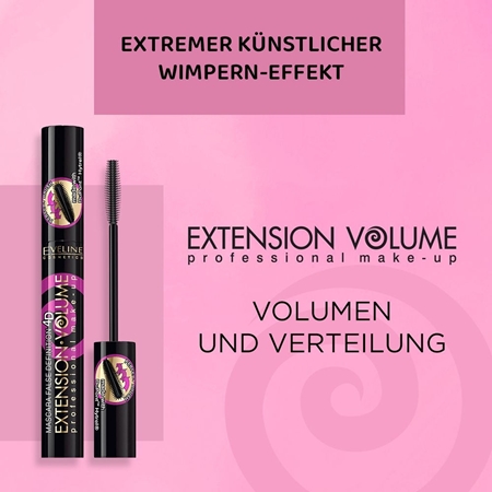 Eveline Cosmetics Extension Volume Wimperntusche für den Effekt künstlicher Wimpern
