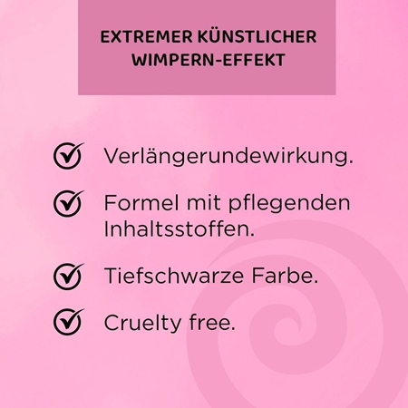 Eveline Cosmetics Extension Volume Wimperntusche für den Effekt künstlicher Wimpern