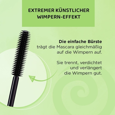 Eveline Cosmetics Extension Volume Volumen-Mascara für geschwungene Wimpern