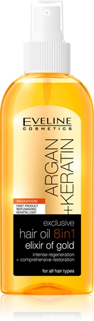 Eveline Cosmetics Argan + Keratin Hair Oil 8 In 1
